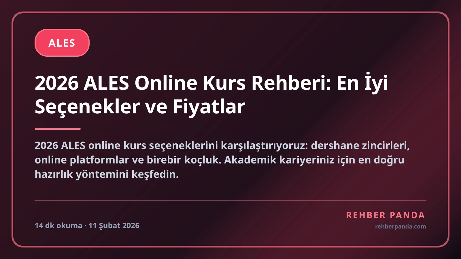 2026 ALES Online Kurs Rehberi: En İyi Seçenekler ve Fiyatlar
