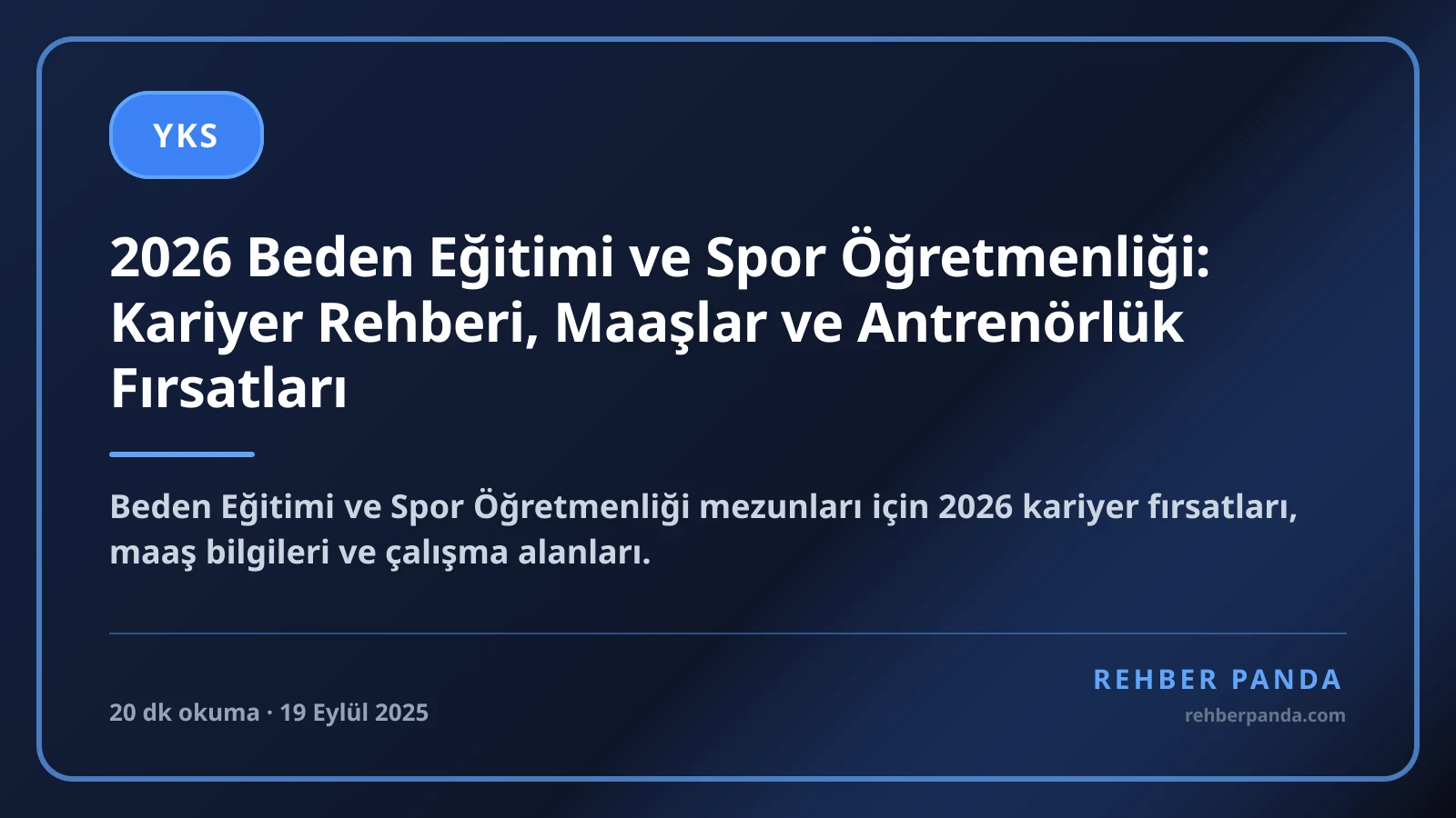 2026 Beden Eğitimi ve Spor Öğretmenliği: Kariyer Rehberi, Maaşlar ve Antrenörlük Fırsatları
