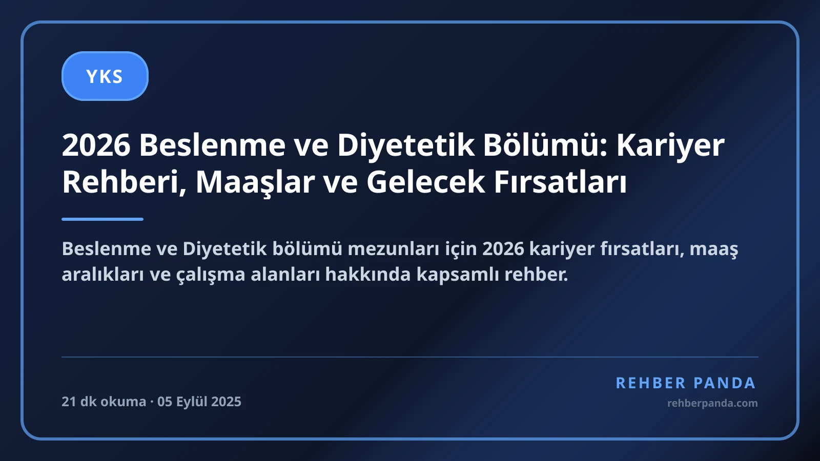 2026 Beslenme ve Diyetetik Bölümü: Kariyer Rehberi, Maaşlar ve Gelecek Fırsatları
