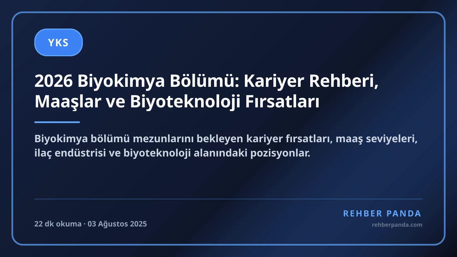2026 Biyokimya Bölümü: Kariyer Rehberi, Maaşlar ve Biyoteknoloji Fırsatları