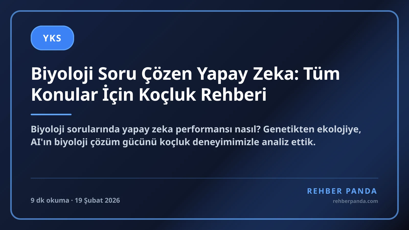 Biyoloji Soru Çözen Yapay Zeka: Tüm Konular İçin Koçluk Rehberi