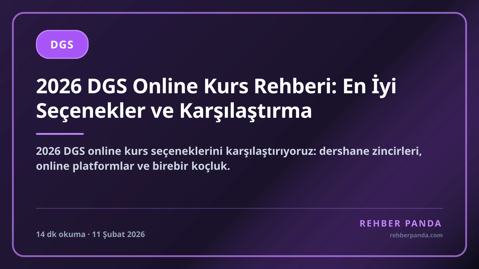 2026 DGS Online Kurs Rehberi: En İyi Seçenekler ve Karşılaştırma