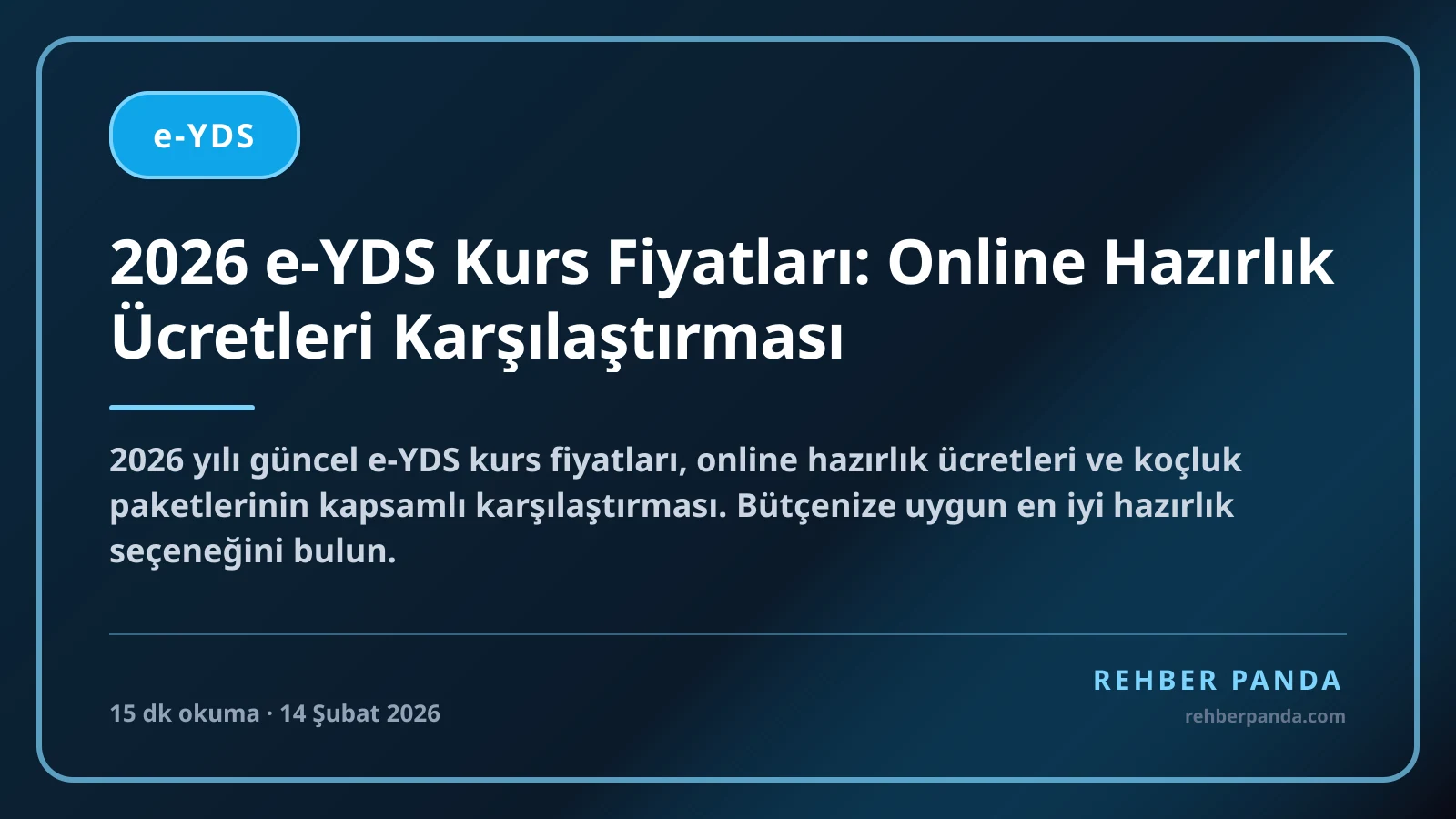 2026 e-YDS Kurs Fiyatları: Online Hazırlık Ücretleri Karşılaştırması