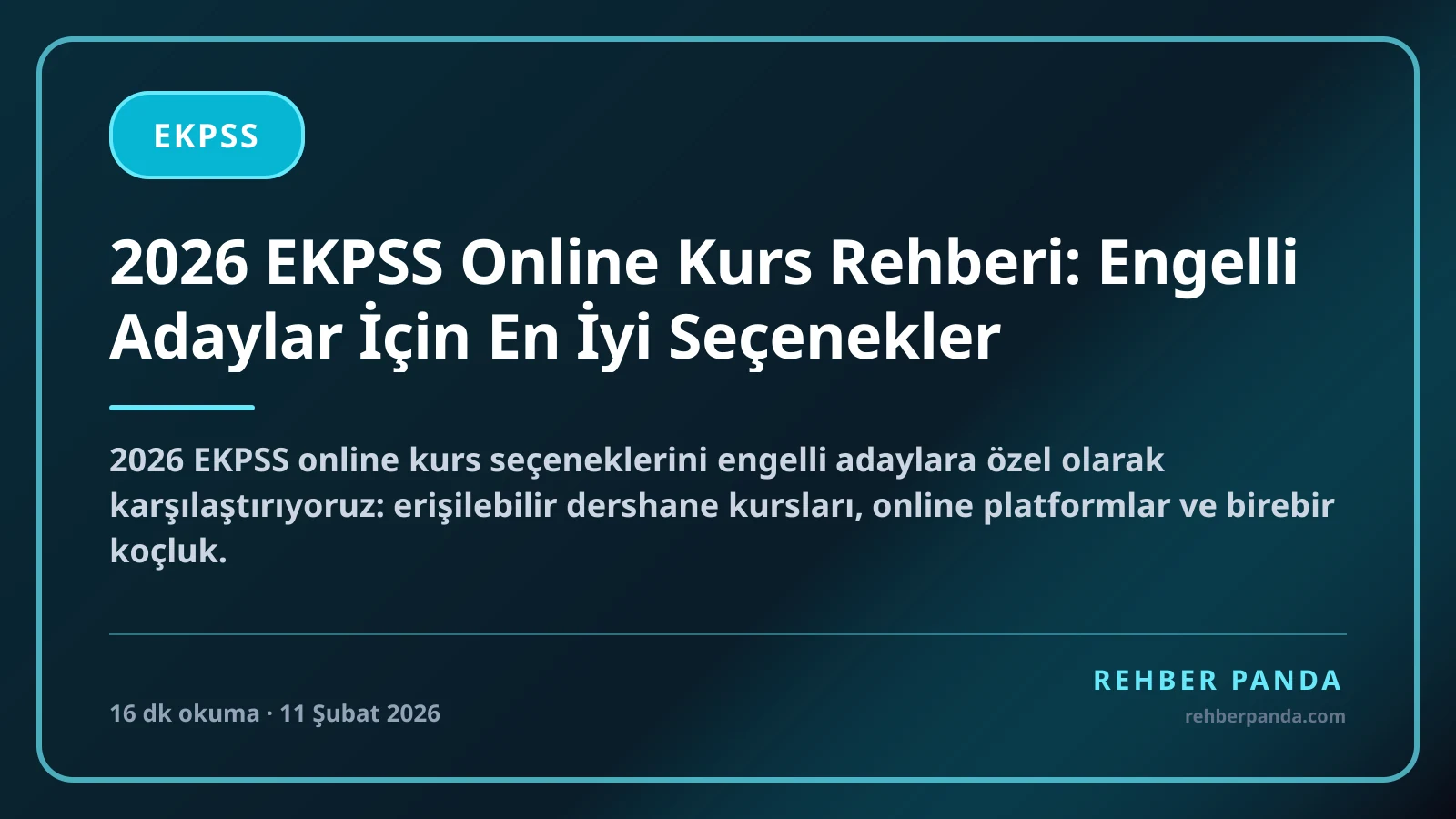 2026 EKPSS Online Kurs Rehberi: Engelli Adaylar İçin En İyi Seçenekler