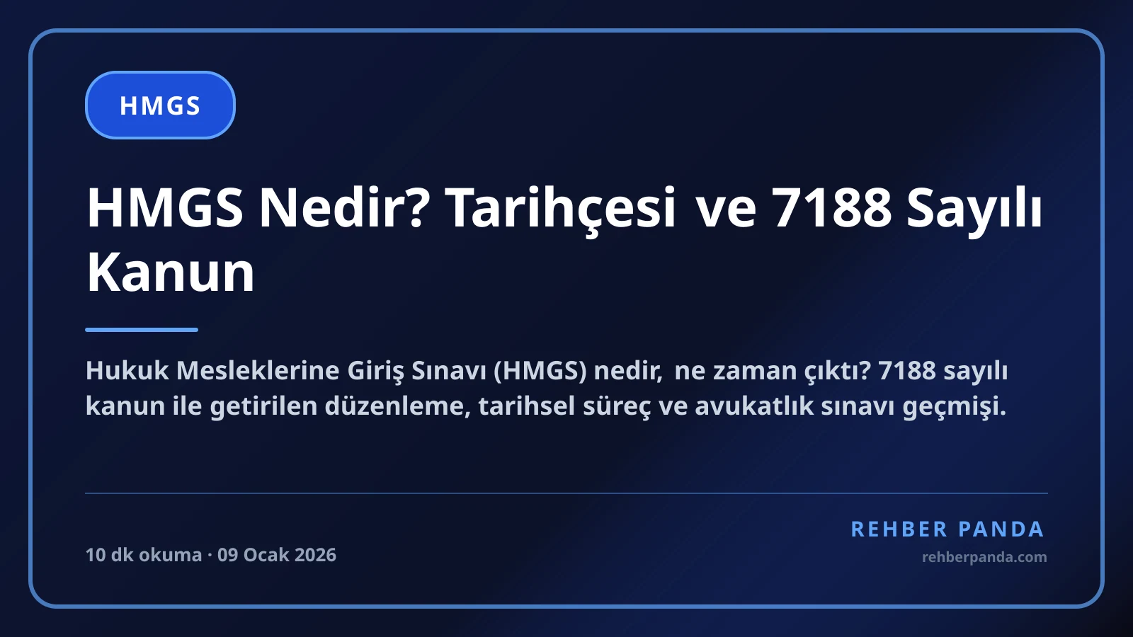 HMGS Nedir? Tarihçesi ve 7188 Sayılı Kanun