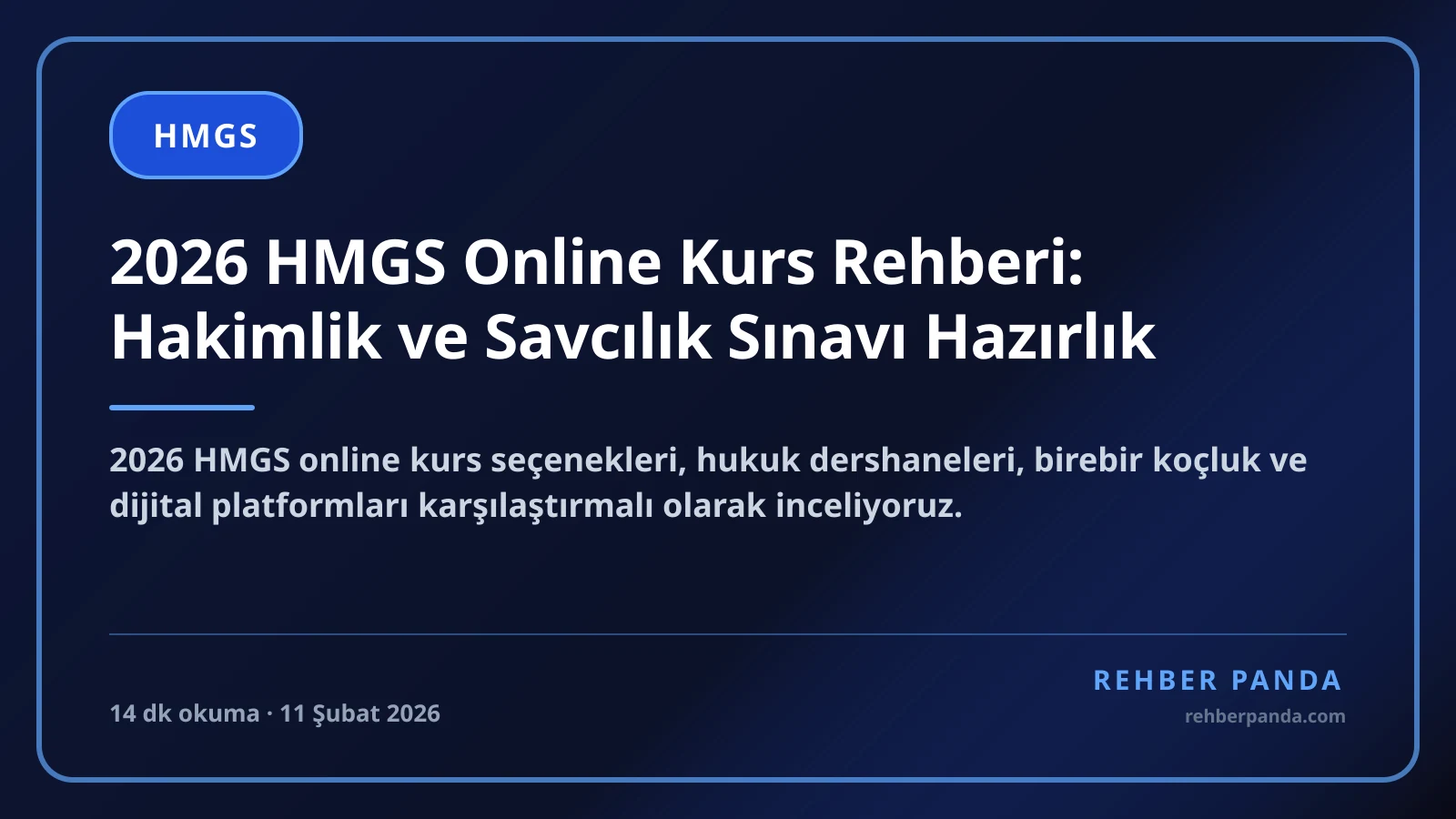 2026 HMGS Online Kurs Rehberi: Hakimlik ve Savcılık Sınavı Hazırlık
