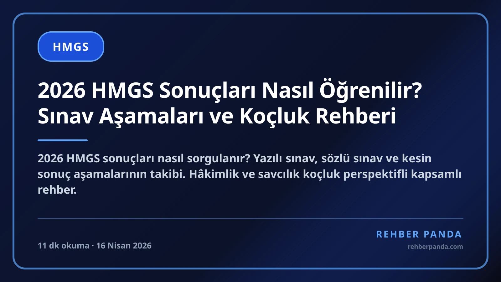 2026 HMGS Sonuçları Nasıl Öğrenilir? AİS Sorgulama, Puan Yorumlama ve Sonraki Adım