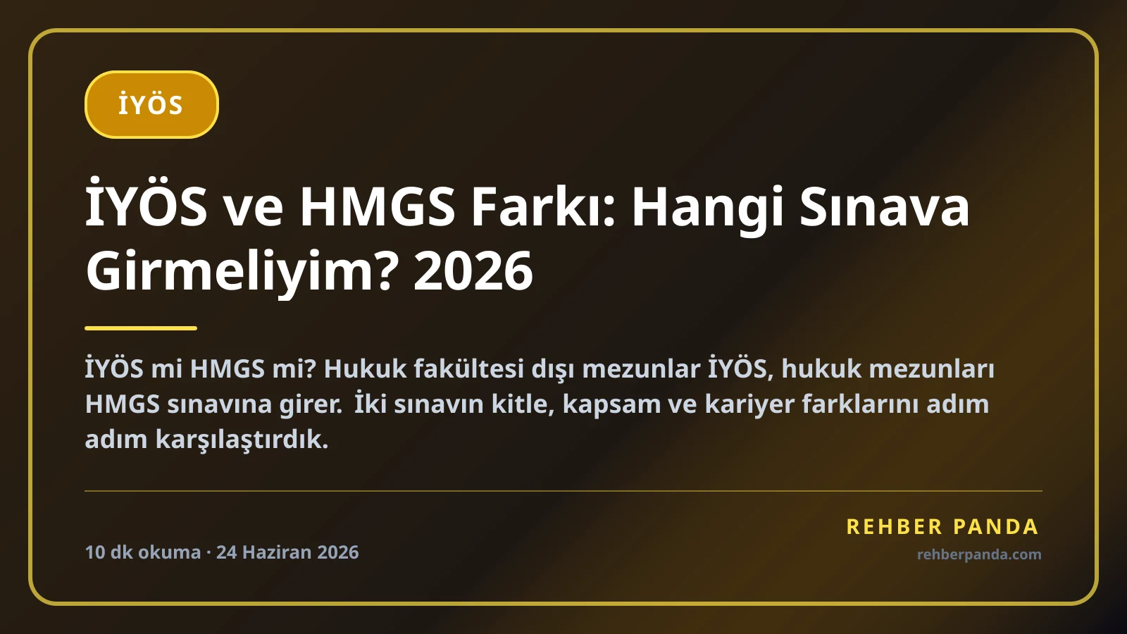 İYÖS ve HMGS Farkı: Hangi Sınava Girmeliyim? 2026