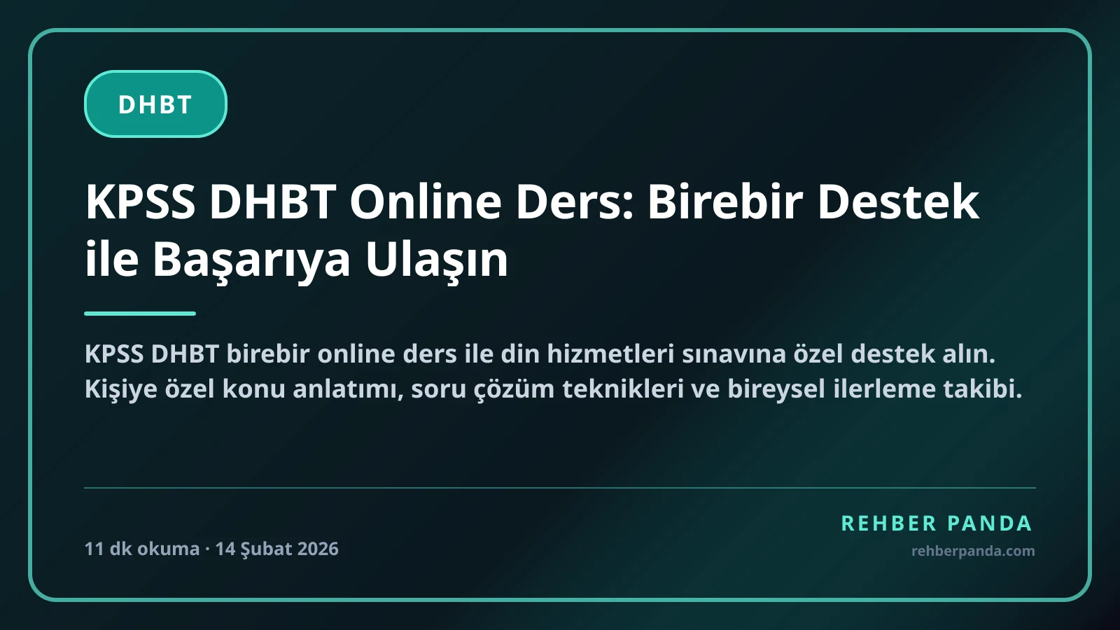 KPSS DHBT Online Ders: Birebir Destek ile Başarıya Ulaşın