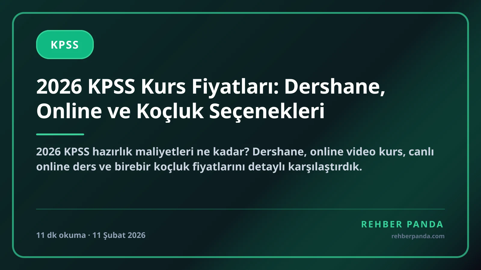 2026 KPSS Kurs Fiyatları: Dershane, Online ve Koçluk Seçenekleri