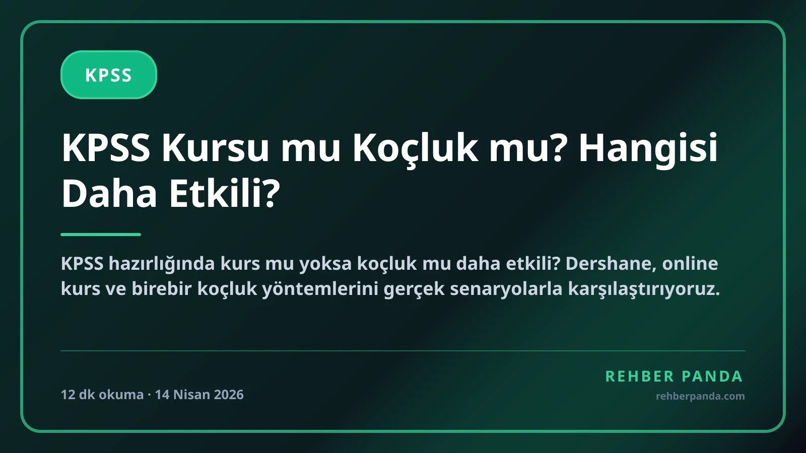 KPSS Kursu mu Koçluk mu? Hangisi Daha Etkili?