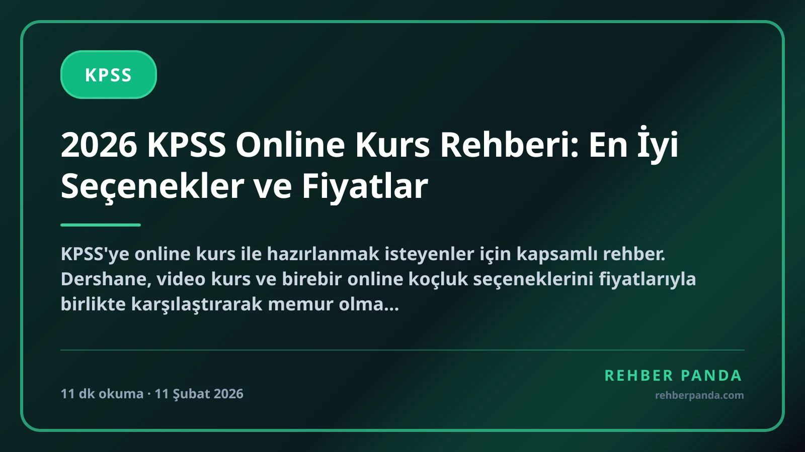 2026 KPSS Online Kurs Rehberi: En İyi Seçenekler ve Fiyatlar