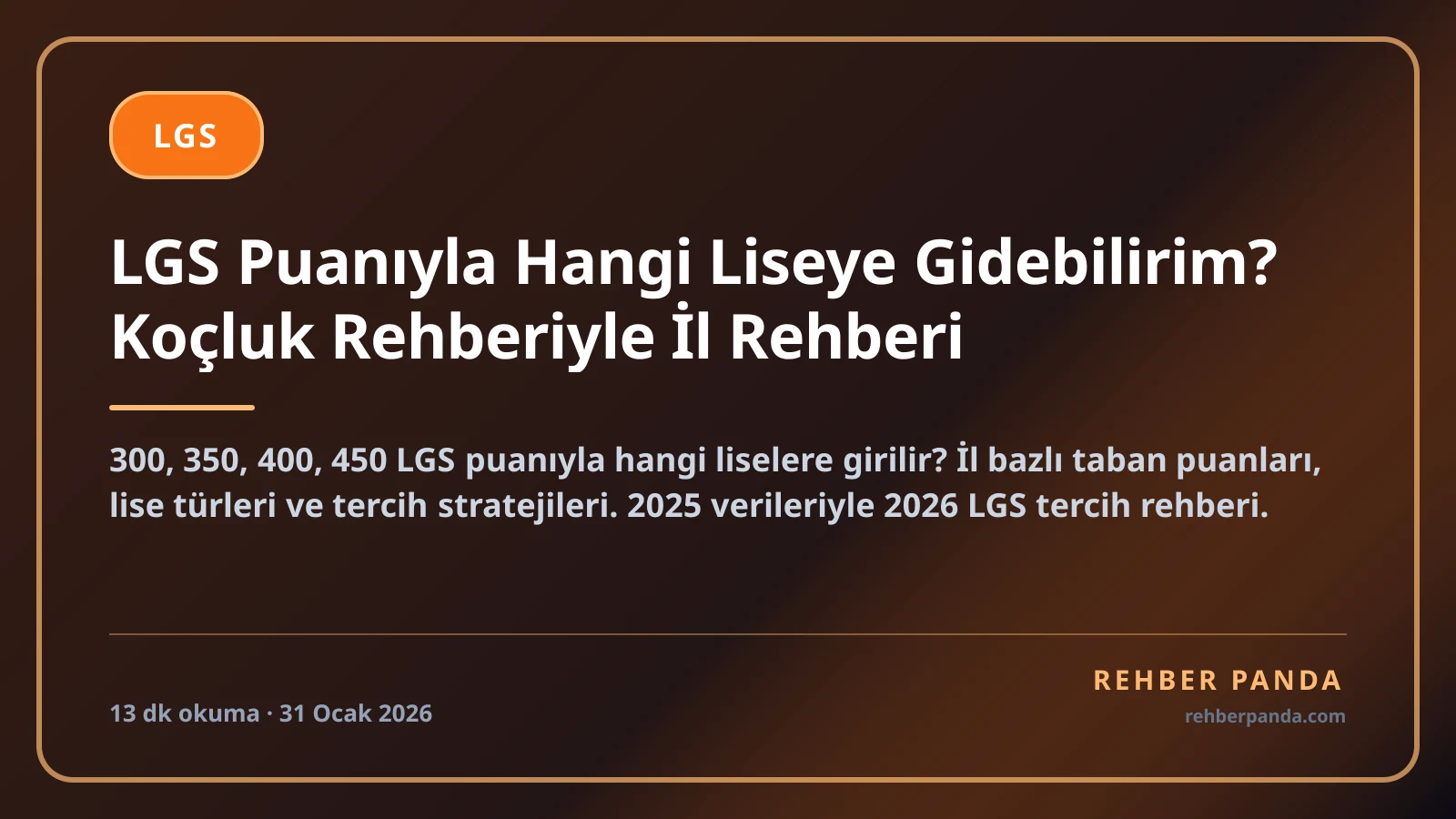 LGS Puanıyla Hangi Liseye Gidebilirim? Koçluk Rehberiyle İl Rehberi