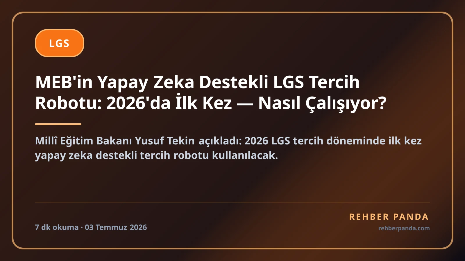 MEB'in Yapay Zeka Destekli LGS Tercih Robotu Rota Maarif Devrede: Nasıl Çalışıyor, Ne Kadar Güvenilmeli?