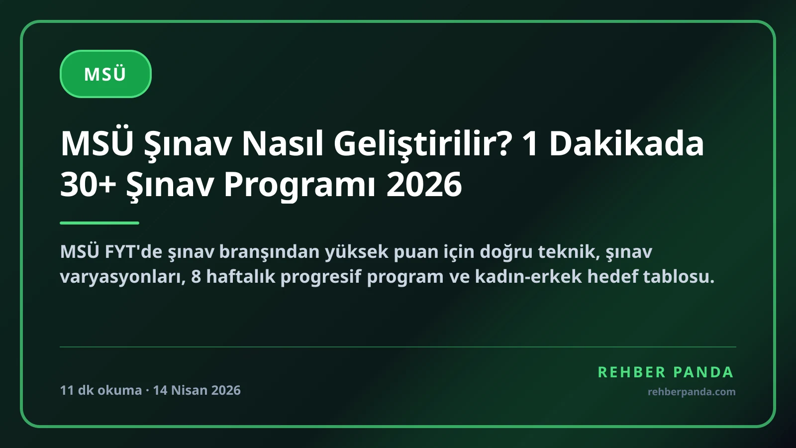 MSÜ Şınav Nasıl Geliştirilir? 1 Dakikada 30+ Şınav Programı 2026