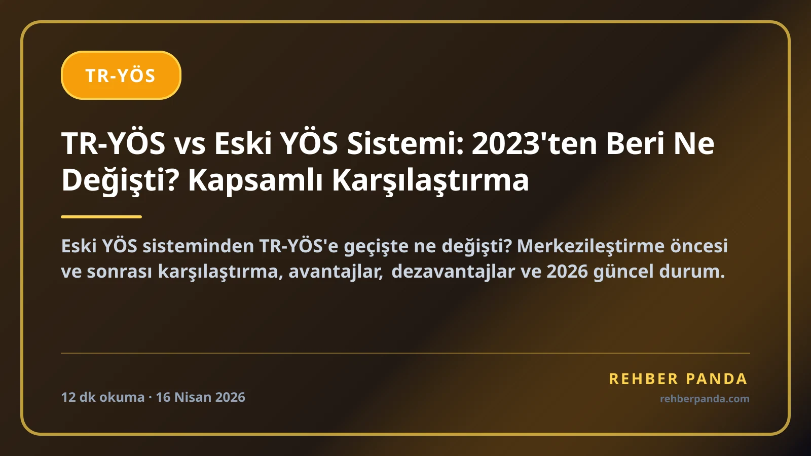 TR-YÖS vs Eski YÖS Sistemi: 2023'ten Beri Ne Değişti? Kapsamlı Karşılaştırma