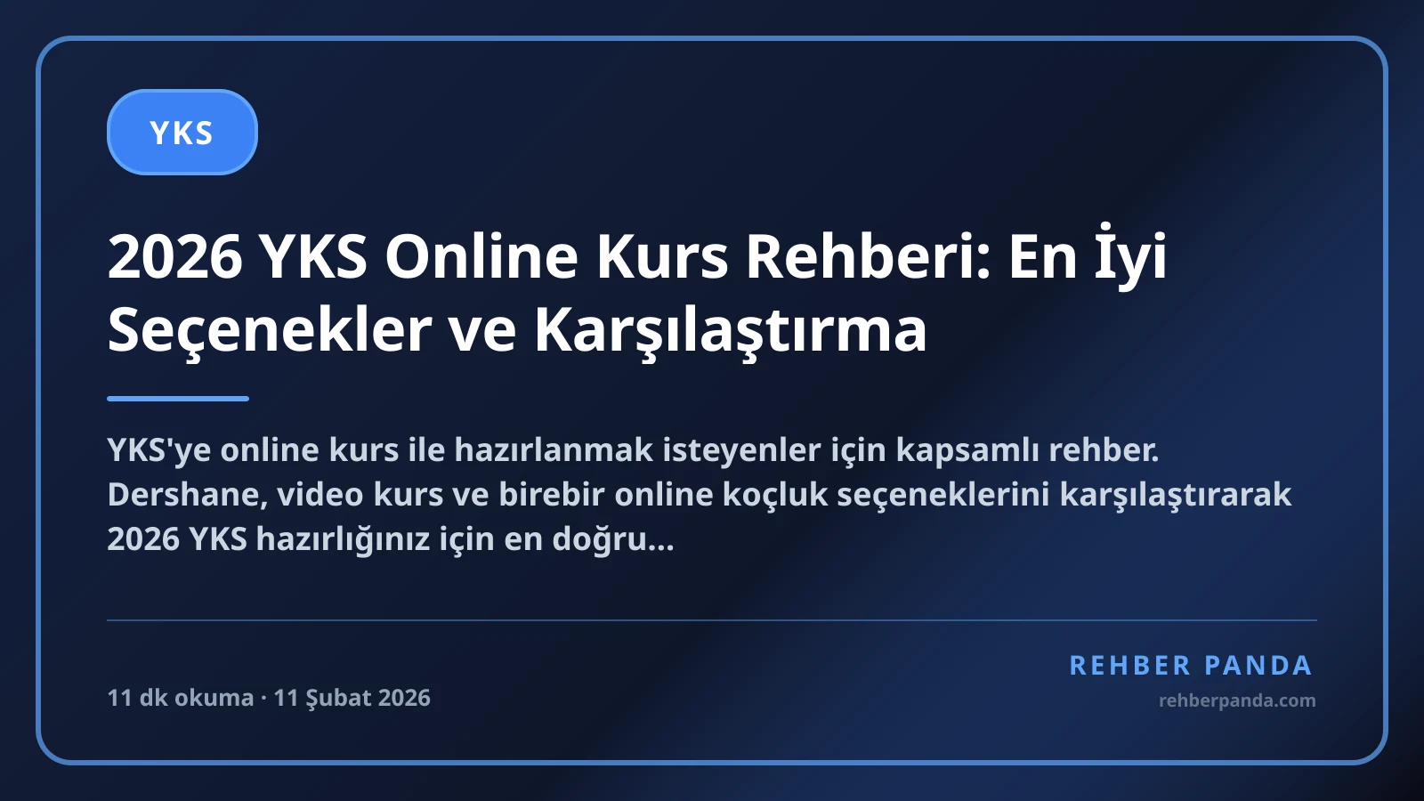 2026 YKS Online Kurs Rehberi: En İyi Seçenekler ve Karşılaştırma